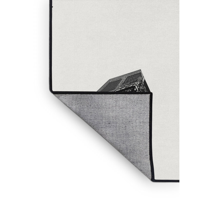 Tapis beige audacieux et éclectique moderne lavable à la machine Peksenak, 7 x 9
