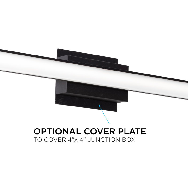 Ules Dimmable LED Vanity Light, Black
