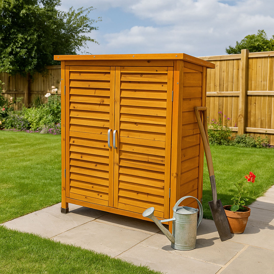 3 ft. W x 1 ft. D Solid Wood Shiplap Flat Tool Shed