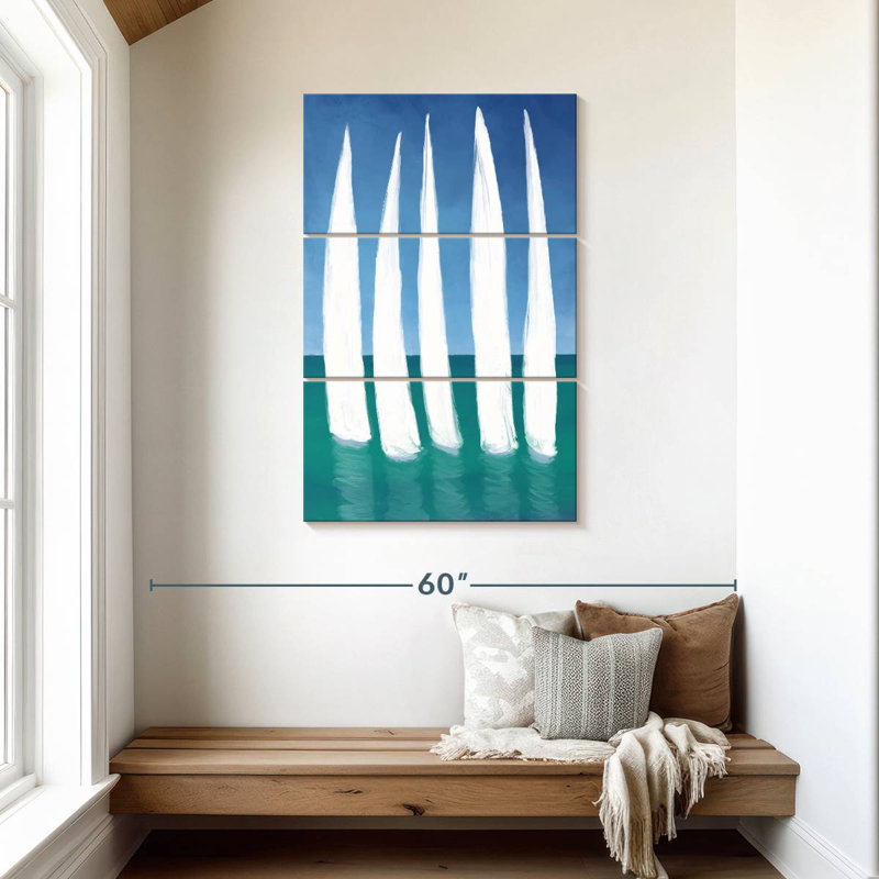 Mehar Tall Sailing Boats, 45" H x 28" W