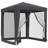 vidaXL Party Tent with 4 Mesh Sidewalls Anthracite 9.8'x13.1' HDPE-87951575-87951584