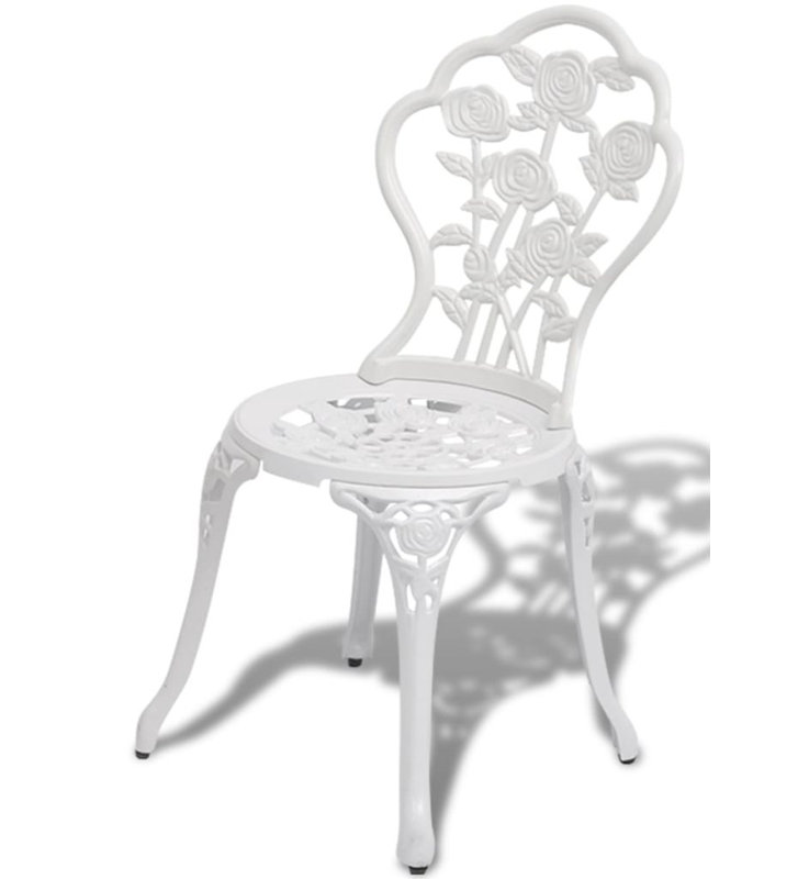 Aluminium Dining Chair, White