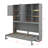 Twin Murphy Bed With Top Cabinet, LED Light And Charging Station, Wood Folding Murphy Bed Cabinet With Shelves-309955809