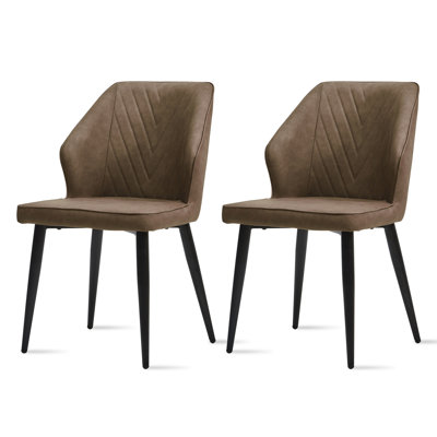 47cm H Upholstered Metal Side Chair