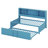 Metal Daybed With Trundle, Storage Shelves And USB Ports-535600379