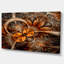 Abstrait art mural sur toile, impression fractale orange foncé - Fleur fractale orange foncé-20880453-33818926