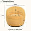 Fauteuil, pivotant sur 360 °, jaune - fauteuil de confort moderne et élégant-2013541322