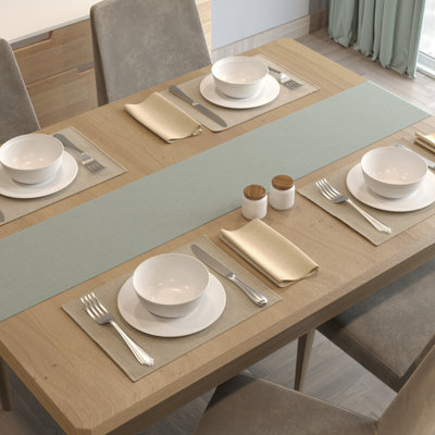 Christeen Solid Colour Polyster Table Runner