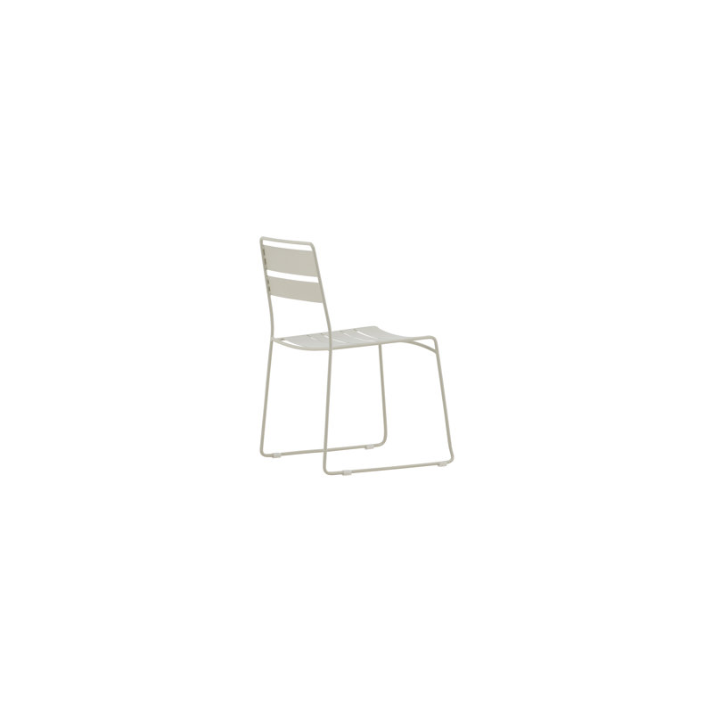 Eulema Stackable Outdoor Patio Dining Side Chair with Cushion