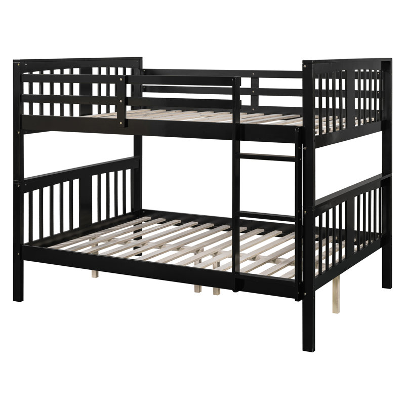 Lit superposé en bois massif à double espace de conception élégante pour chambre d'amis et chambre à coucher