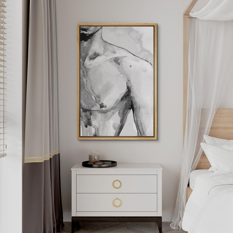 " Man Body Rustic Decor Nature Modern Art Cozy Decor ", Natural, 36" H x 24" W x 1.5" D