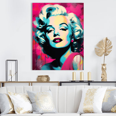 " Magenta Popart Monroe "