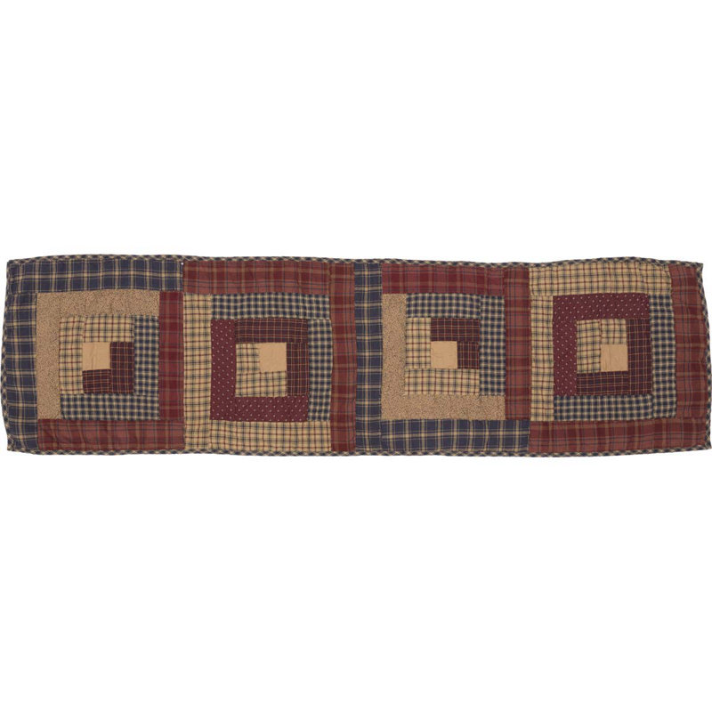 Lorena Patchwork 100% Cotton Table Runner, 48" L x 13" D