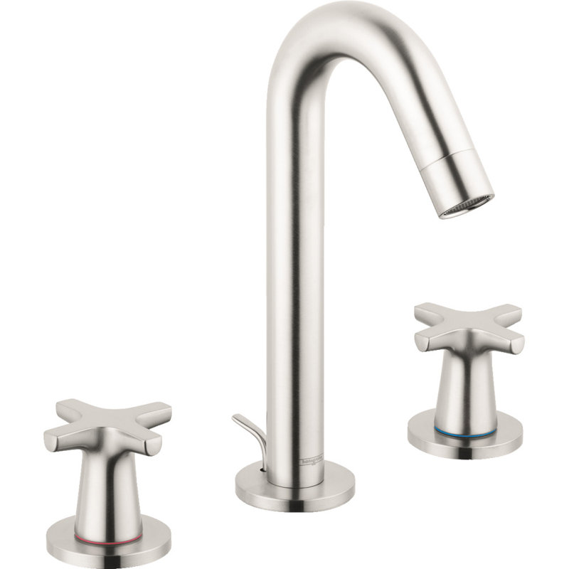 Logis Classic Widespread Bathroom Faucet, Brushed Nickel