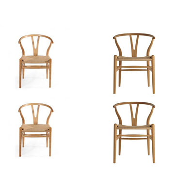 Chaise de salle à manger de patio avec coussin ash Henson