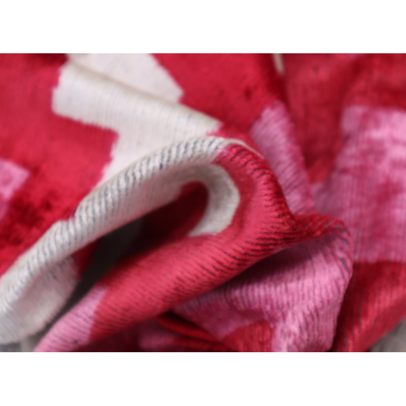 Chevron Feather Throw Pillow, Pink