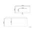 Mahtomedi 1700mm x 800mm Freestanding Soaking Bathtub