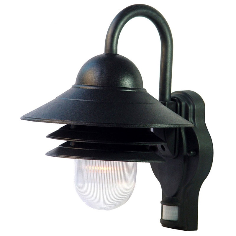 Luminaire de grange d'extérieur 13,5 po Caja, Noir mat