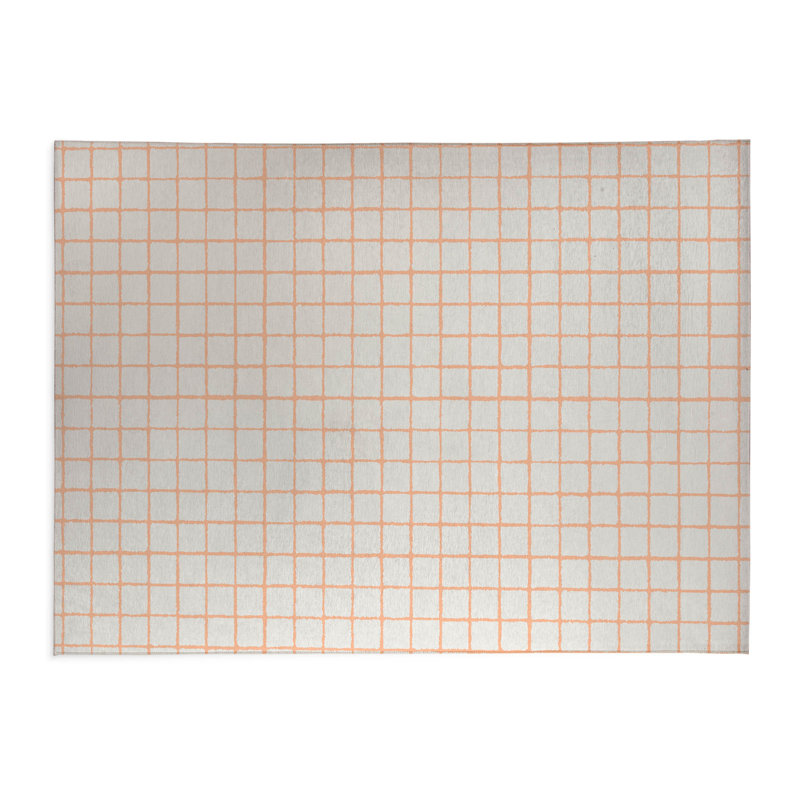 Tapis de bureau léger Rebar, L 6 pi x L 4 pi, Pêche