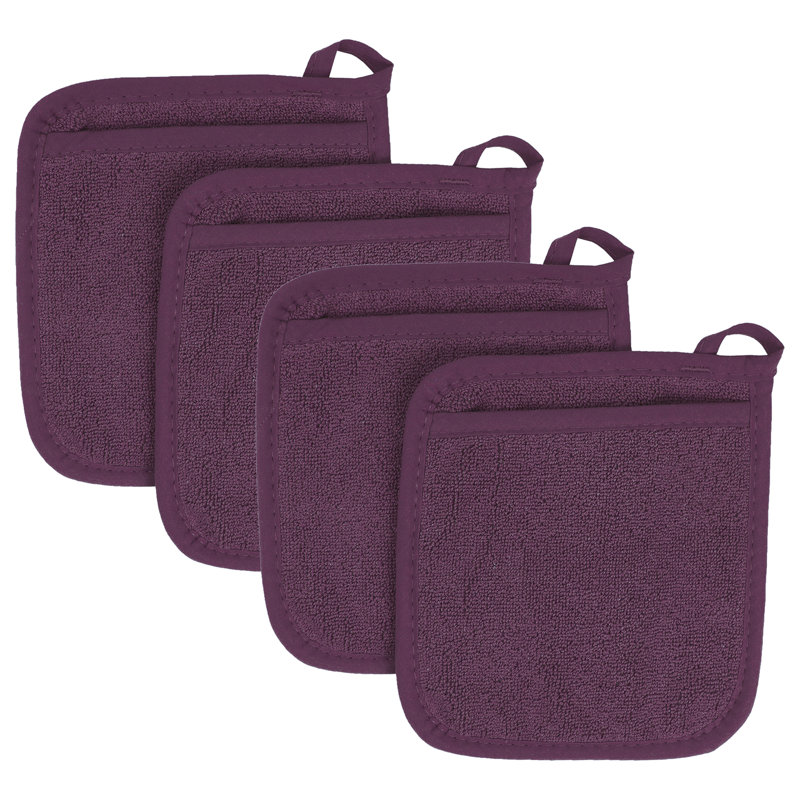 RITZ Cotton Potholder Set, Beet