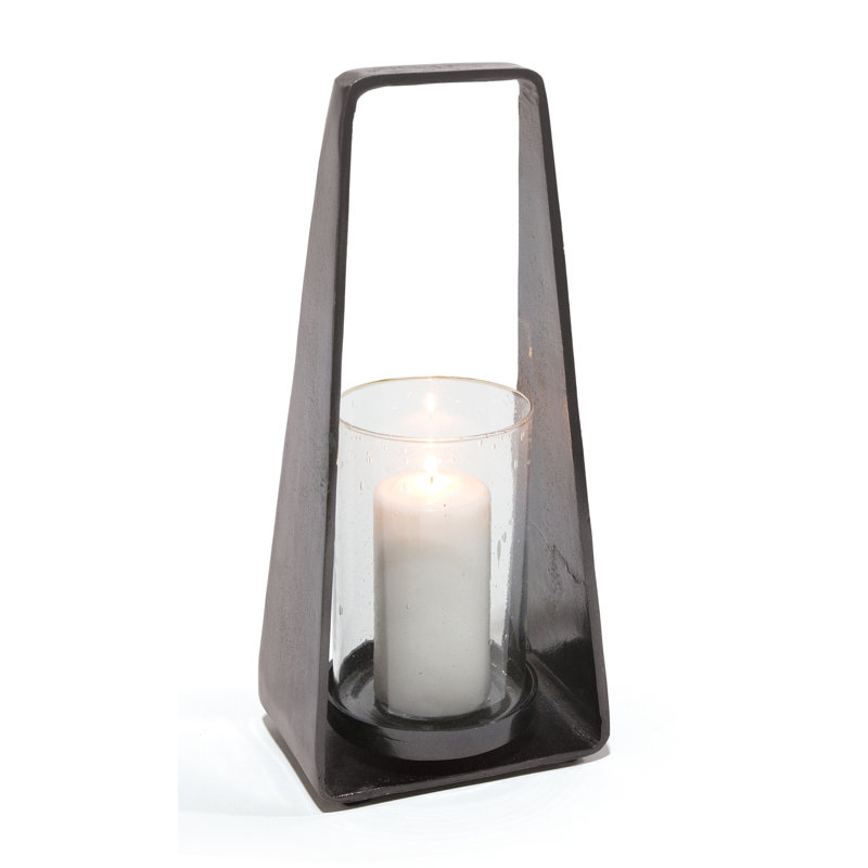 Lanterne en métal/verre tall