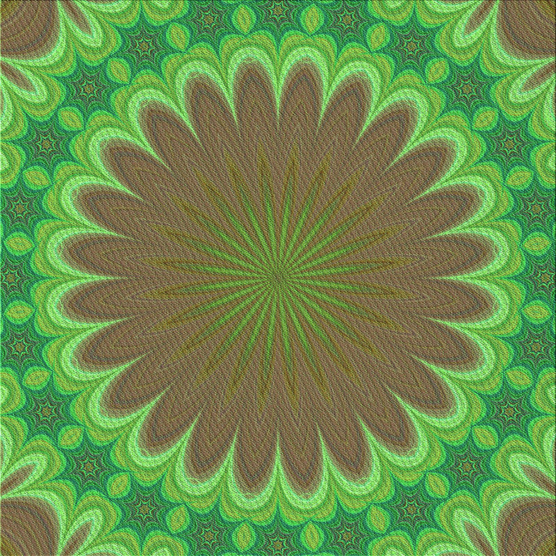 Tapis vert tissé à la machine, Carré 5 pi