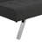 WOOD FRAME, STAINLESS LEG, FUTON, SOFA BED BLACK-1206780908