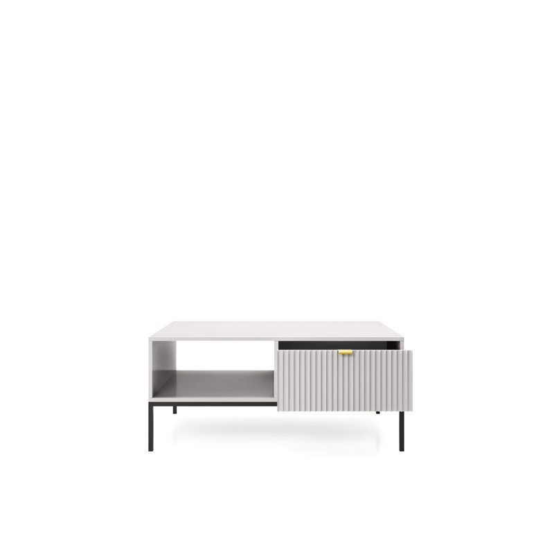 Jabus Coffee Table with Storage, Grey, 40cm H x 104cm W x 68cm D