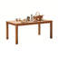 Table de salle à manger d'extérieur en bois de table rectangulaire L 67 po pour piscine, jardin, intérieur / extérieur