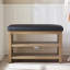 Banc de rangement rembourré pour chaussures en similicuir Hahnville-540808377-563548477