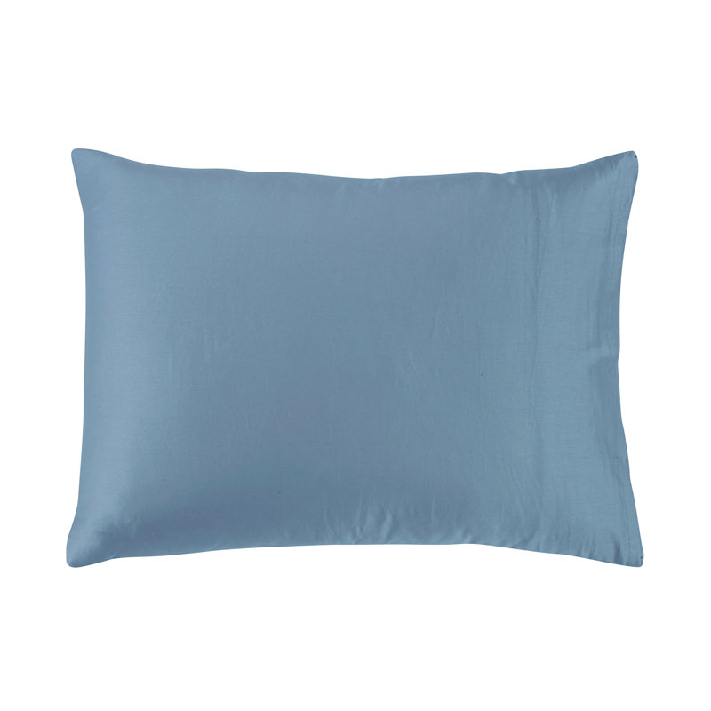 Ensemble d'édredon en coton 3 pièces Almaria, Bleu, Édredon grand + 2 taies décoratives