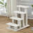 Tucker Murphy Pet™ 24'' 4-step Pet Stairs Carpeted Ladder Ramp 8 Scratching Post Cat Tree Climber-249022634
