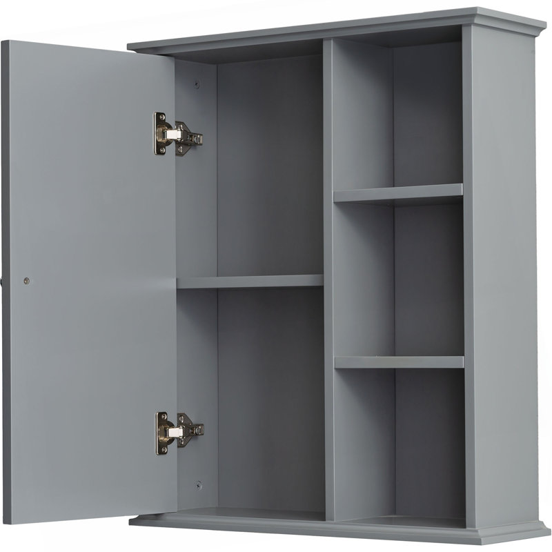 23.6" Grey Bathroom Wall Cabinet