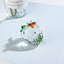 Cristal fraise avec abeille Figurines de collection presse-papier verre Figurine de table centre de table ornements décorations pour la maison