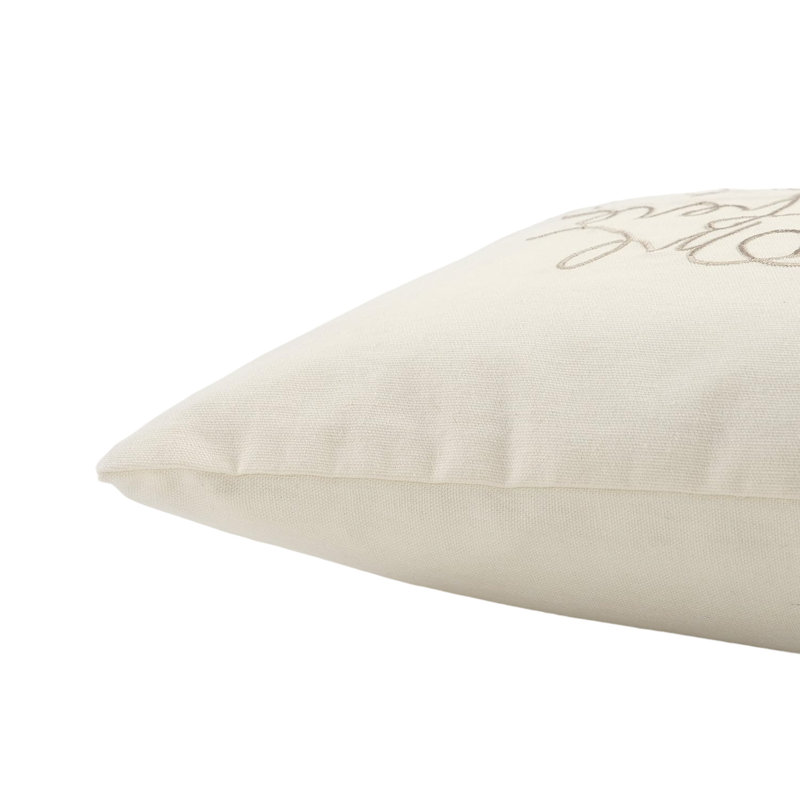 11" X 21" Home is Where the Heart Is Throw Pillow, Ivory