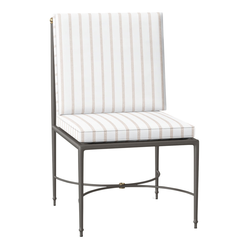 Roma Patio Chair with Cushions, Welt, Perigold Mixi Linen