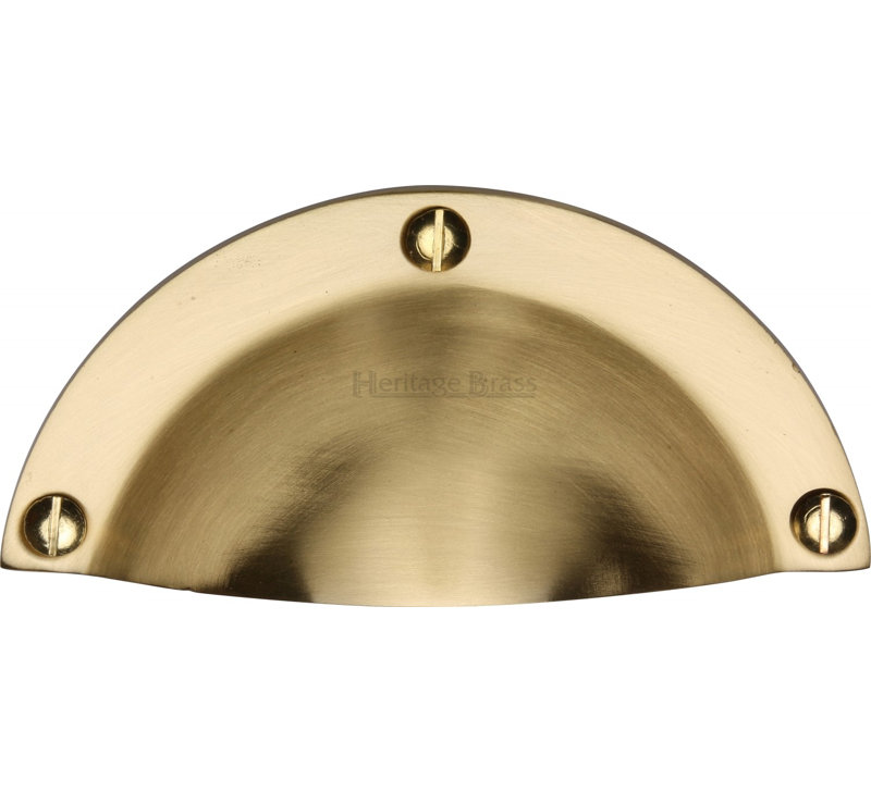 Heritage Brass Heritage Drawer Pull Traditional Design, Satin Brass