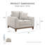 Fauteuil d'appoint en chenille Cherelle-120234917