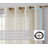 Aleksander Faux Linen Semi Sheer Grommet Curtain Pair-1492883114-1492883096