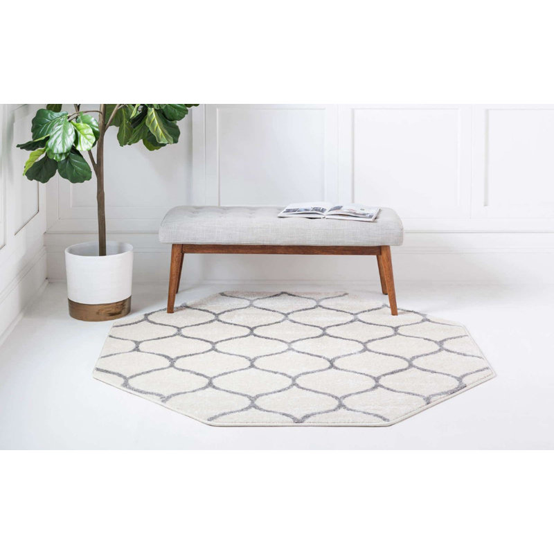 Tellaro Abstract Indoor Rug, Octagon 7'10" x 7'10"