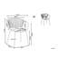 Boghos 44cm H Metal Slat Back Armchair-628015687