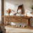 55.11'' Solid Wood Entryway Bench with 2-Drawer, Farmhouse Storage Bedroom Bench
