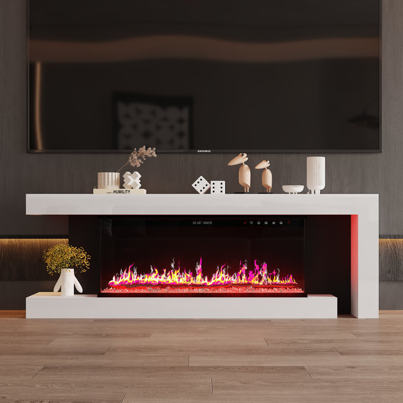 Electronic Fireplace With TV Stand