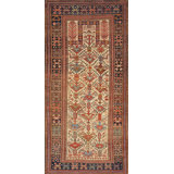 Antique One-of-a-Kind Rectangle 2'7" X 5'5" Hand Knotted Area Rug