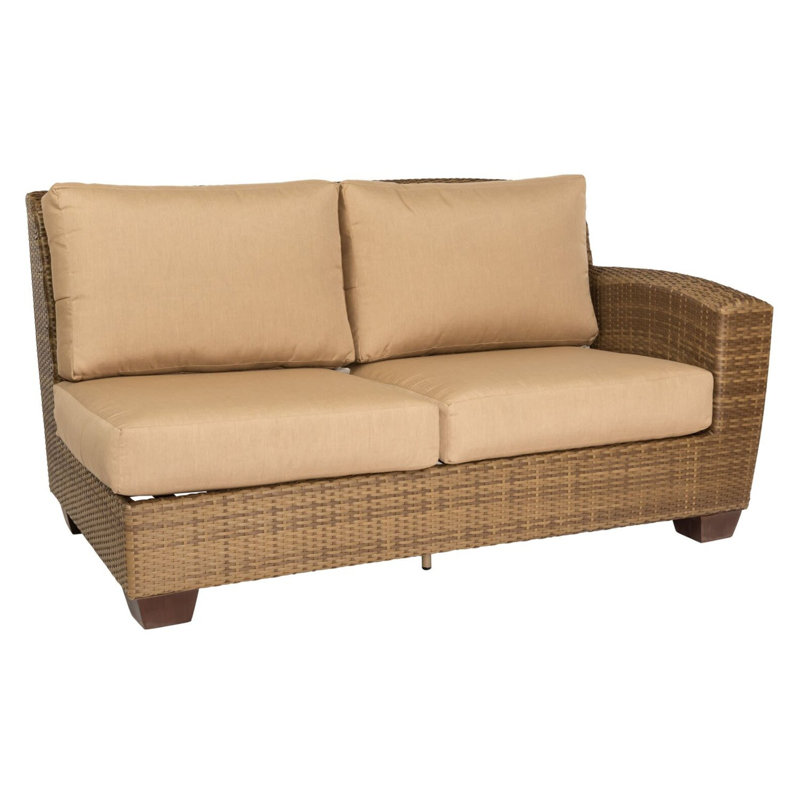Saddleback Outdoor 2 - Seat Loveseat, Linen Stone