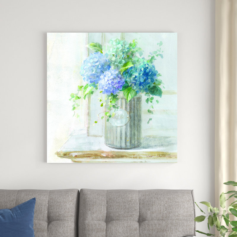 Hortensias matinaux I, H 36 po x l 36 po