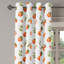 Rideau décoratif à œillets orange brûlé à 2 panneaux, 50 po x 96 po, vert fougère orange brûlé-106350537