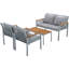 Wicker 4 - Person Garden Lounge Set-1163365962