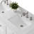 Vannes 54" Double Sink Freestanding Bathroom Vanity with Engineered Marble Top-1467495962