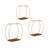 Wetherill Oval-Shaped Solid Wood & Metal Wall Accent Shelves